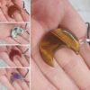 Crystal Crescent Moon Pendant